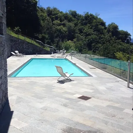 Magic View With Beautiful Pool Area Bellano
